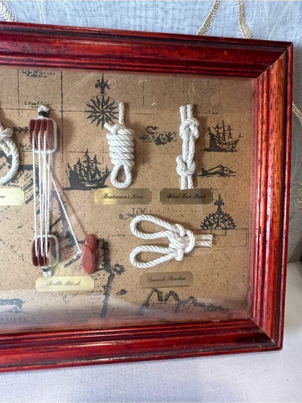 Nautical Knot Shadow Box Display